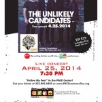 The Unlikely Candidates, Viretta to Rock Fundraiser for Parker’s Creative District